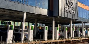 Gatwick Airport Forecourt EV charges
